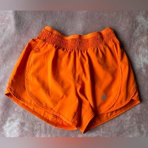 Neon Orange Tek Gear Shorts